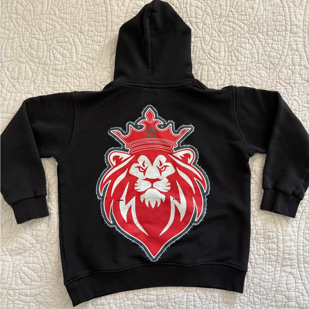 Morocco Atlas Lion logo kids hoddie